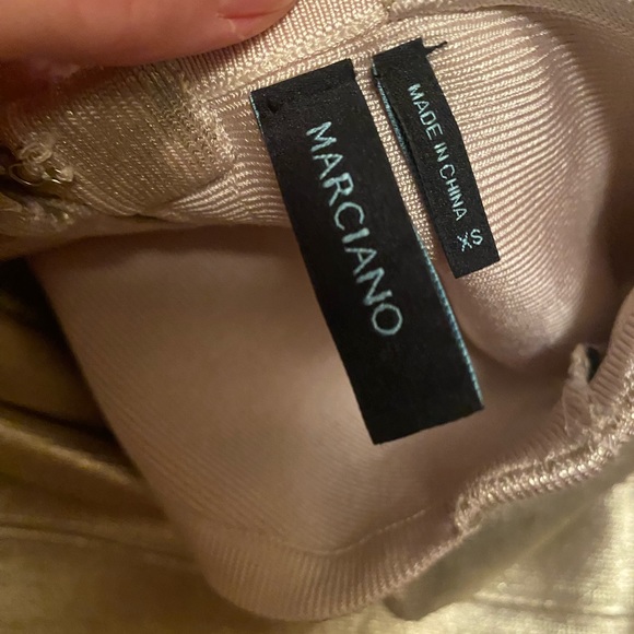 Gold Bandage Dress - Picture 7 of 8